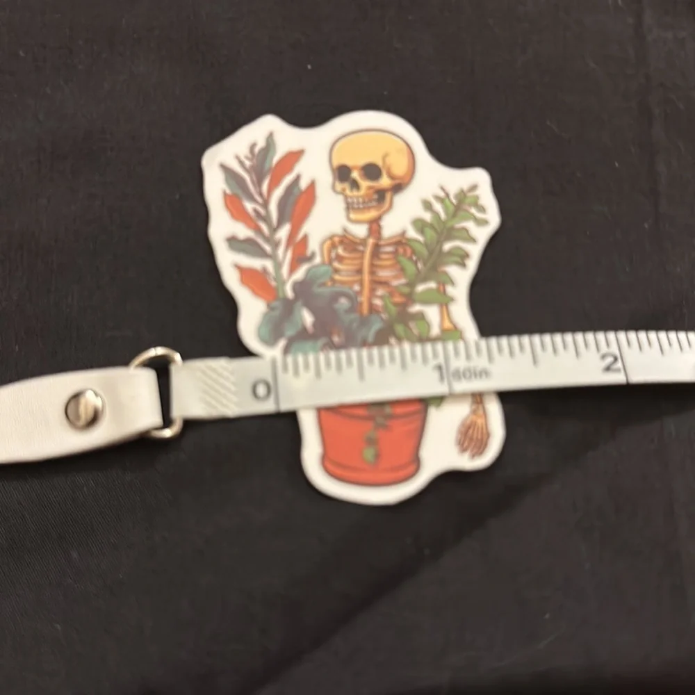 Floral skull stickers/decals.